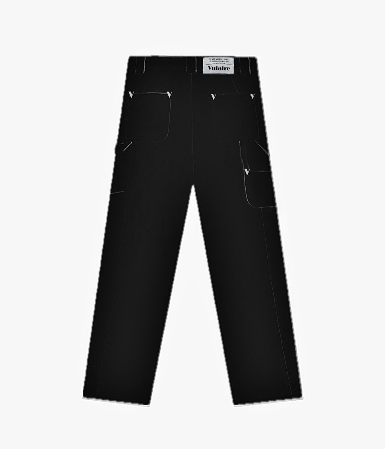 VULAIRE CARPENTER PANTS BLACK