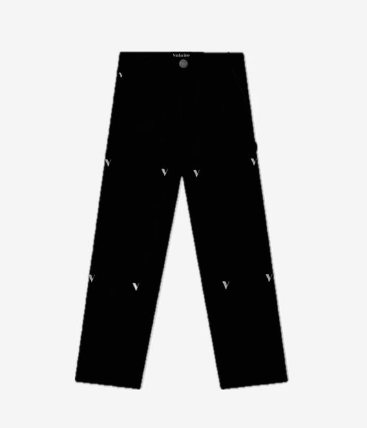 VULAIRE CARPENTER PANTS BLACK