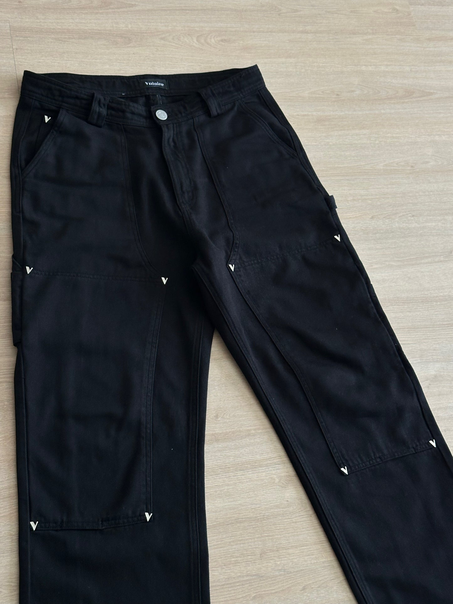 VULAIRE CARPENTER PANTS BLACK