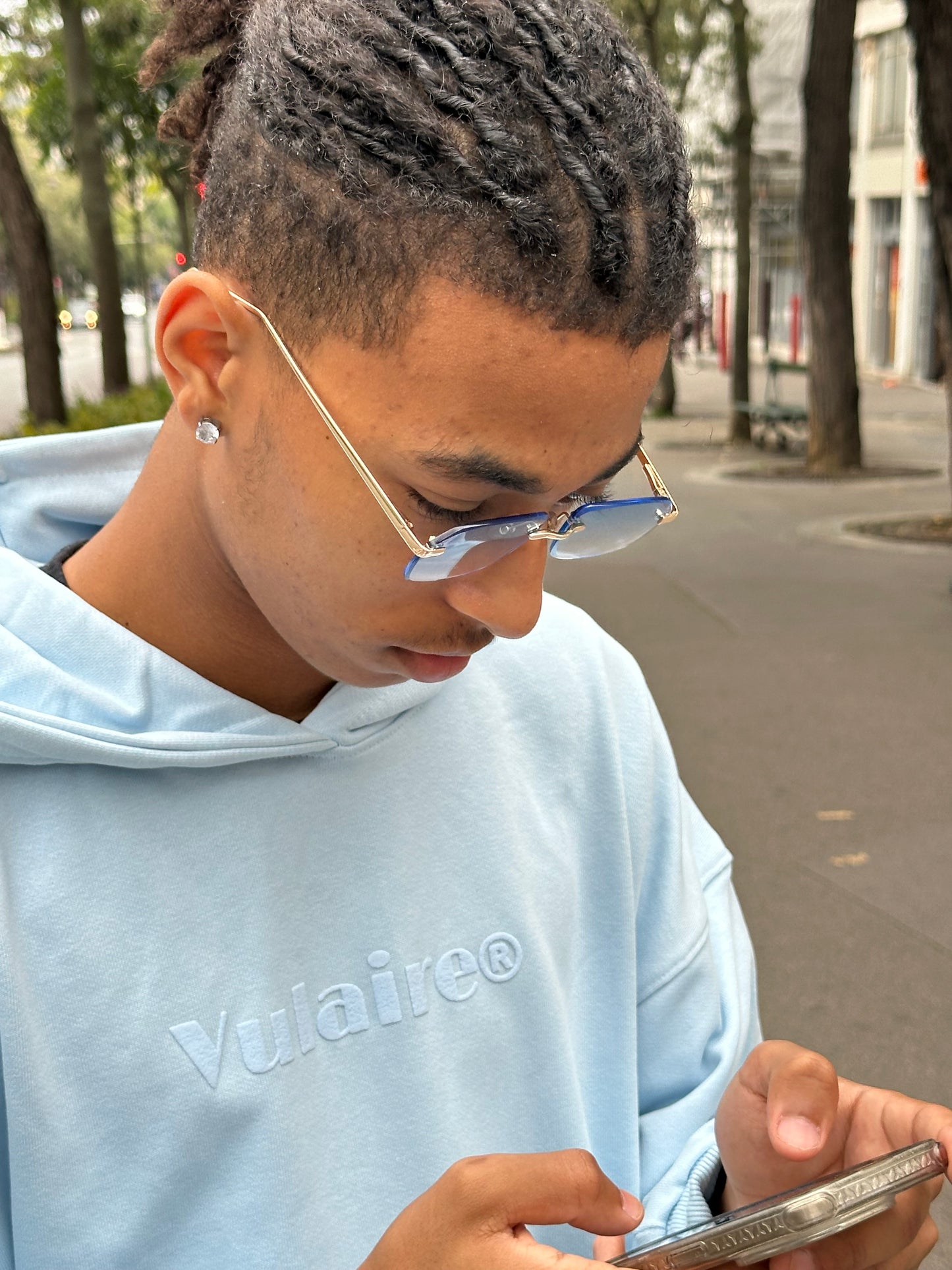 LIGHT BLUE VLR HOODIE