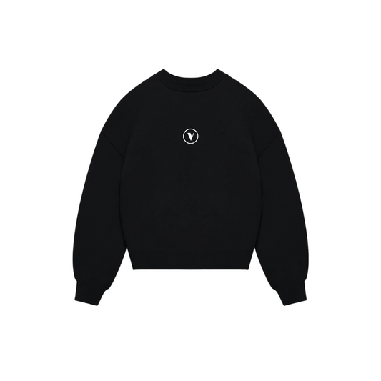 “ GUIDING THE REST “ CREWNECK IN JET BLACK